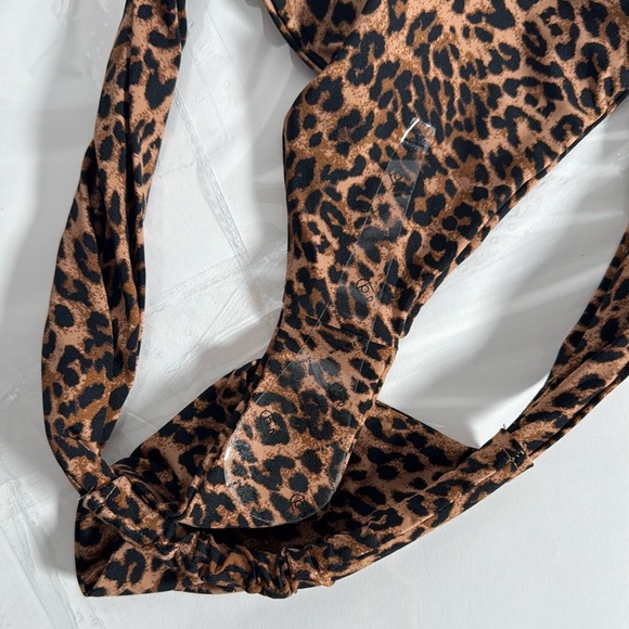 Stone Fox Swim | Bijou Bikini Bottom Cheetah Print Cheeky thong Size XL - Picture 6 of 7